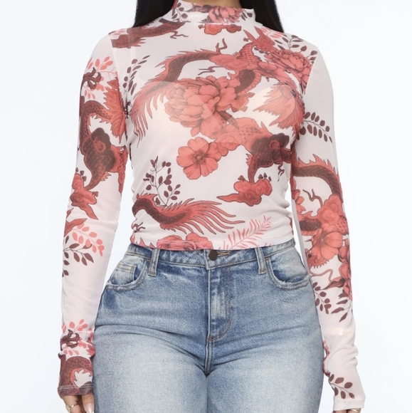 Peace And Serenity Mesh Top - Picture 1 of 6